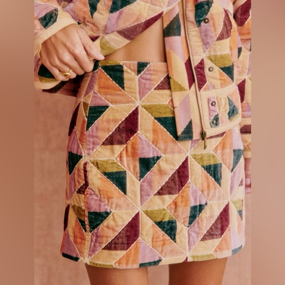 Sezane Dresses & Skirts - NWT Sézane Malia Skirt in Patchwork Stella Size 38/6